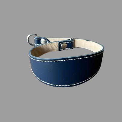 Leather martingale collar for whippet greyhound and lurcher. The Smart Dog Company