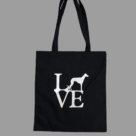 Whippet Greyhound Tote bags. The Smart Dog Company