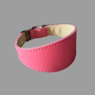 Pink Leather Hound Collar. The Smart Dog Comapny