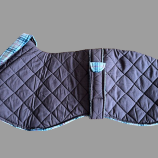 Quilted Showerproof Coat Chocolate Brown With Fleece Lining