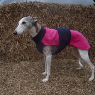 Bertie Coat - Cerise Pink - Navy